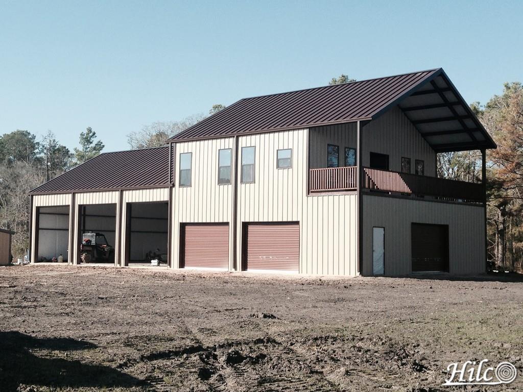 Two story metal barndominium